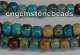 CDS252 15.5 inches 4*6mm rondelle dyed serpentine jasper beads