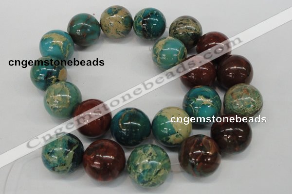 CDS28 15.5 inches 20mm round dyed serpentine jasper beads