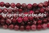CDT02 15.5 inches 6mm round dyed aqua terra jasper beads