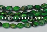 CDT178 15.5 inches 6*8mm oval dyed aqua terra jasper beads