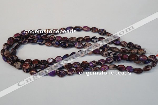 CDT389 15.5 inches 10*12mm nugget dyed aqua terra jasper beads