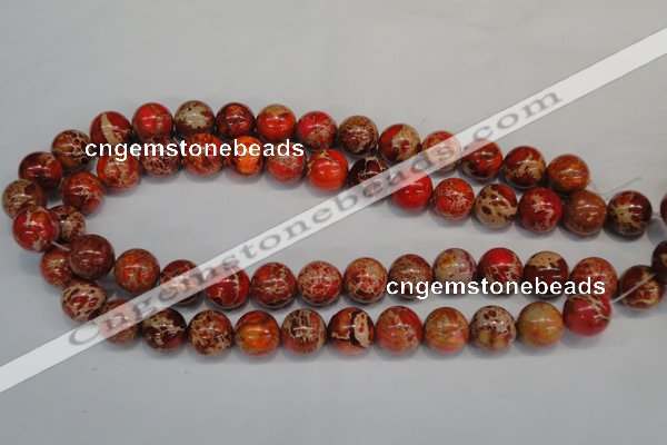 CDT495 15.5 inches 14mm round dyed aqua terra jasper beads