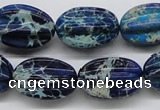 CDT61 15.5 inches 16*23mm star fruit shaped dyed aqua terra jasper beads