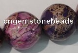 CDT699 15.5 inches 24mm round dyed aqua terra jasper beads