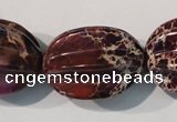 CDT701 15.5 inches 22*28mm star fruit shaped dyed aqua terra jasper beads