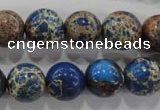 CDT815 15.5 inches 12mm round dyed aqua terra jasper beads wholesale