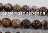 CDT844 15.5 inches 12mm round dyed aqua terra jasper beads wholesale