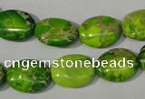 CDT940 15.5 inches 12*16mm oval dyed aqua terra jasper beads