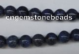 CDU102 15.5 inches 8mm round blue dumortierite beads wholesale