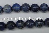 CDU103 15.5 inches 10mm round blue dumortierite beads wholesale