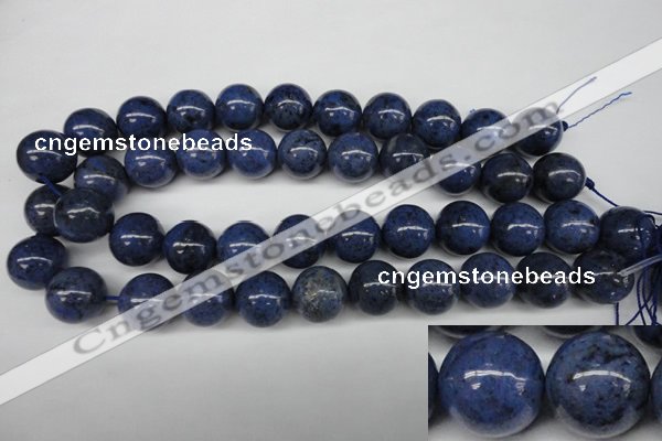 CDU107 15.5 inches 18mm round blue dumortierite beads wholesale