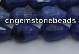 CDU214 15.5 inches 10*15mm faceted teardrop blue dumortierite beads