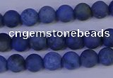 CDU301 15.5 inches 6mm round matte blue dumortierite beads