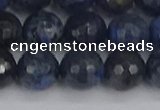 CDU319 15.5 inches 12mm faceted round blue dumortierite beads