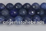 CDU323 15.5 inches 6mm faceted round blue dumortierite beads