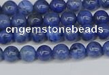 CDU340 15.5 inches 4mm round blue dumortierite beads wholesale