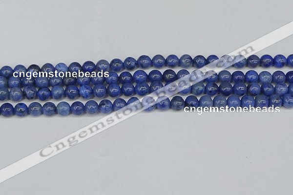 CDU341 15.5 inches 6mm round blue dumortierite beads wholesale