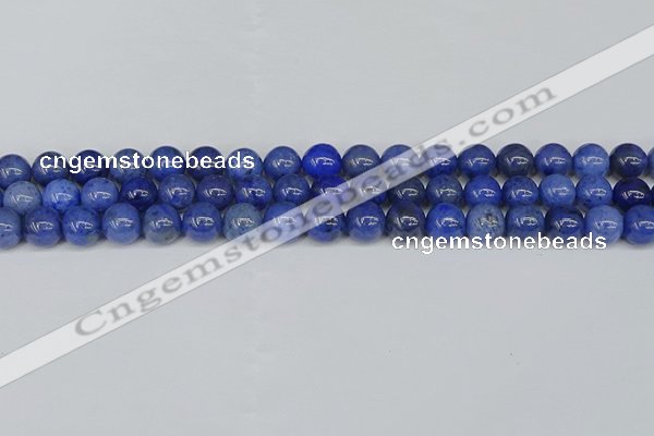 CDU342 15.5 inches 8mm round blue dumortierite beads wholesale