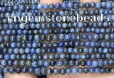 CDU350 15.5 inches 4mm round blue dumortierite beads wholesale