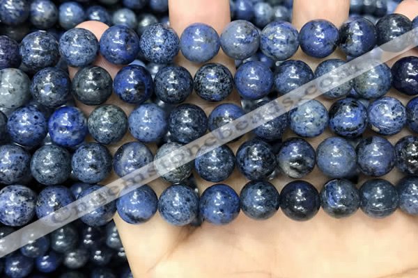 CDU353 15.5 inches 10mm round blue dumortierite beads wholesale