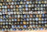 CDU360 15.5 inches 4mm round sunset dumortierite beads wholesale