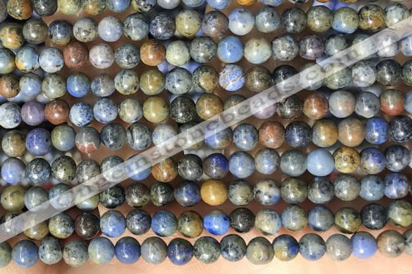 CDU360 15.5 inches 4mm round sunset dumortierite beads wholesale