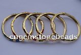 CEB01 5pcs 5.5mm width gold plated alloy with enamel bangles wholesale