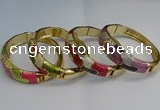 CEB120 16mm width gold plated alloy with enamel bangles wholesale