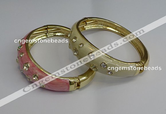 CEB125 16mm width gold plated alloy with enamel bangles wholesale