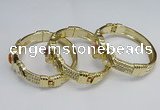 CEB137 22mm width gold plated alloy with enamel bangles wholesale