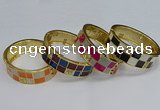 CEB142 20mm width gold plated alloy with enamel bangles wholesale