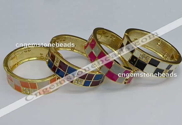 CEB142 20mm width gold plated alloy with enamel bangles wholesale