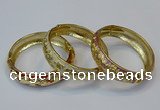 CEB143 18mm width gold plated alloy with enamel bangles wholesale