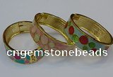 CEB146 19mm width gold plated alloy with enamel bangles wholesale