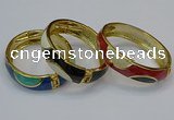 CEB148 15mm width gold plated alloy with enamel bangles wholesale