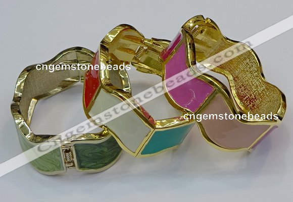 CEB152 23mm width gold plated alloy with enamel bangles wholesale