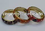 CEB161 18mm width gold plated alloy with enamel bangles wholesale