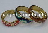 CEB162 20mm width gold plated alloy with enamel bangles wholesale