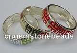 CEB163 20mm width gold plated alloy with enamel bangles wholesale