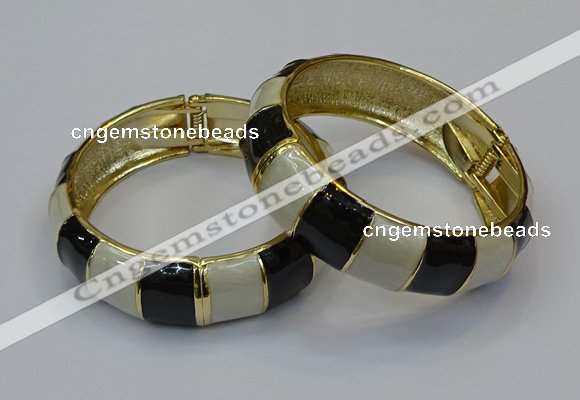 CEB164 19mm width gold plated alloy with enamel bangles wholesale