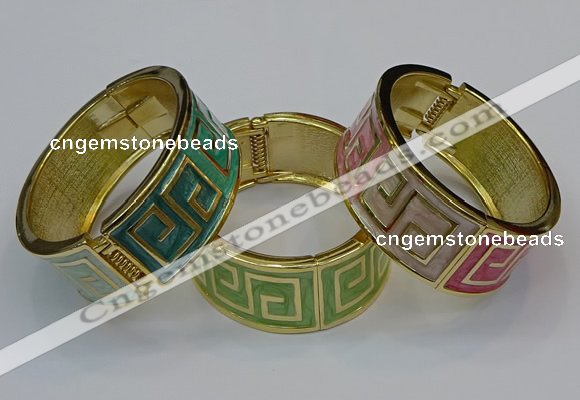 CEB165 23mm width gold plated alloy with enamel bangles wholesale