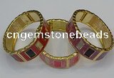 CEB166 20mm width gold plated alloy with enamel bangles wholesale