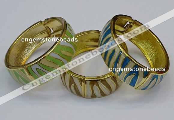 CEB167 20mm width gold plated alloy with enamel bangles wholesale