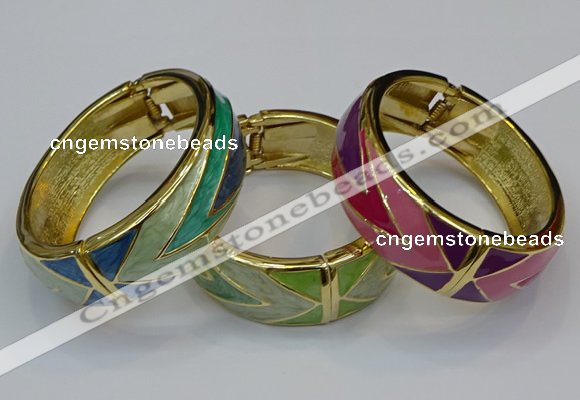 CEB168 20mm width gold plated alloy with enamel bangles wholesale