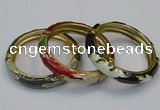 CEB178 13mm width gold plated alloy with enamel bangles wholesale