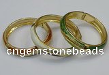 CEB181 13mm width gold plated alloy with enamel bangles wholesale