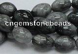 CEE09 15.5 inches 10*14mm rice eagle eye jasper beads wholesale