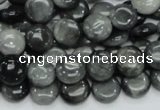 CEE11 15.5 inches 10mm flat round eagle eye jasper beads wholesale