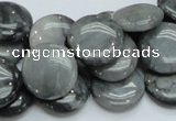 CEE14 15.5 inches 18mm flat round eagle eye jasper beads wholesale