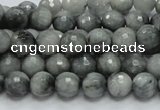 CEE20 15.5 inches 8mm faceted round eagle eye jasper beads wholesale